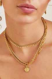 Zilveren ketting met ster bedels stainless steel LoveSieraden
