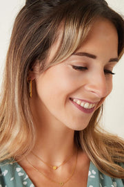 Klavertje vier ketting zilver & goud stainless steel