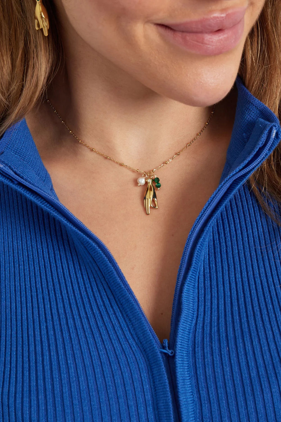Ketting met hanger handvorm LoveSieraden