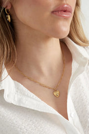 Schakelketting hart j'adore stainless steel LoveSieraden