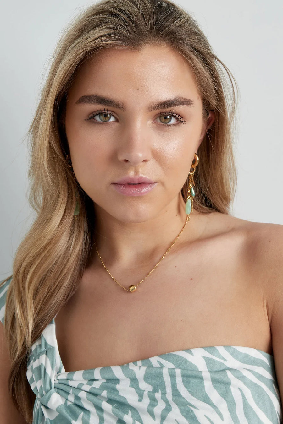 Minimalistische ketting met ronde bedel stainless steel LoveSieraden