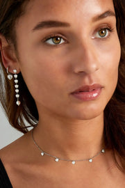 Ketting met vijf hartjes zilver stainless steel LoveSieraden