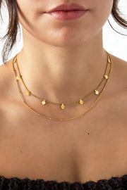 Layerd ketting goud stainless steel LoveSieraden