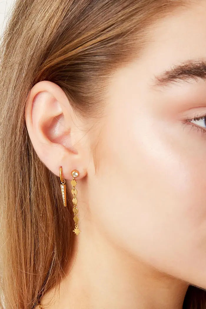 gouden oorbellen hangers
