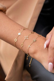Armband met betekenisvolle bedels goud LoveSieraden