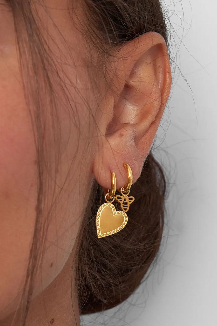 Zilveren hart oorbellen sierlijke rondjes LoveSieraden