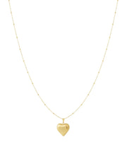 Lange ketting hanger gouden hart stainless steel LoveSieraden