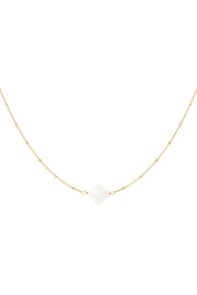 Minimalistische gouden ketting met klaver LoveSieraden
