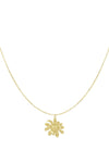 Bloemen ketting dames in zilver goud