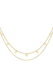 Layerd ketting goud stainless steel LoveSieraden