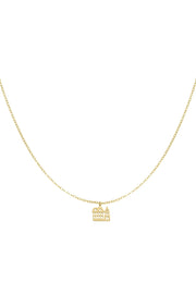 Ketting met grachtenpandjes stainless steel LoveSieraden