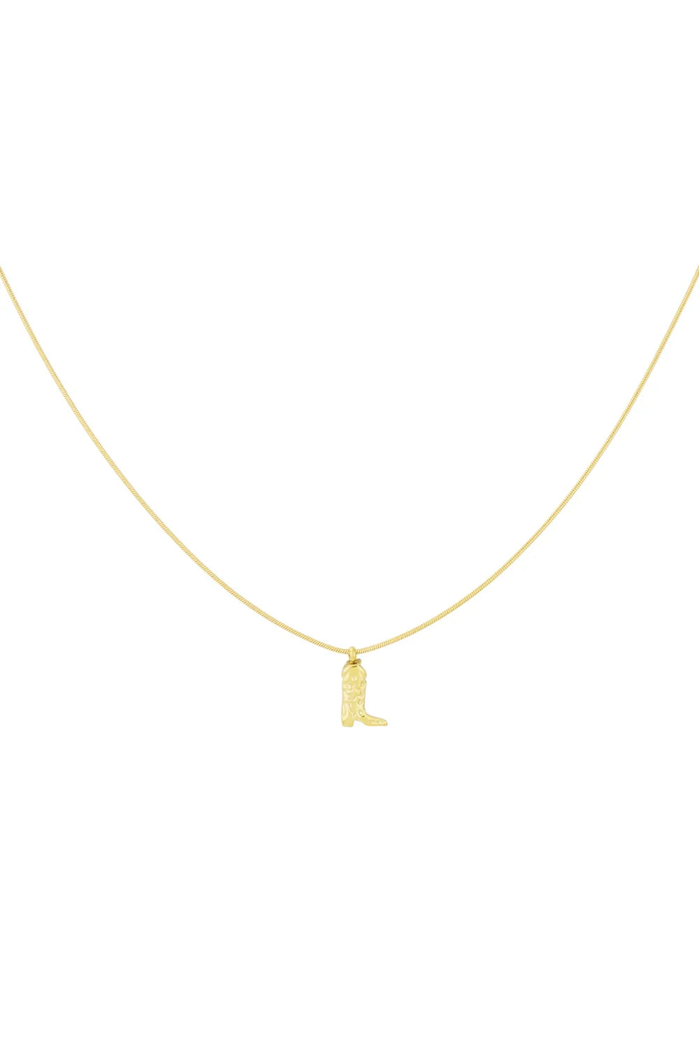 Cowboy laars ketting goud stainless steel LoveSieraden