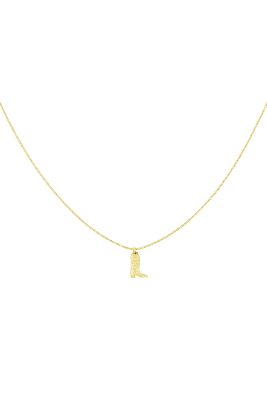 Cowboy laars ketting goud stainless steel LoveSieraden
