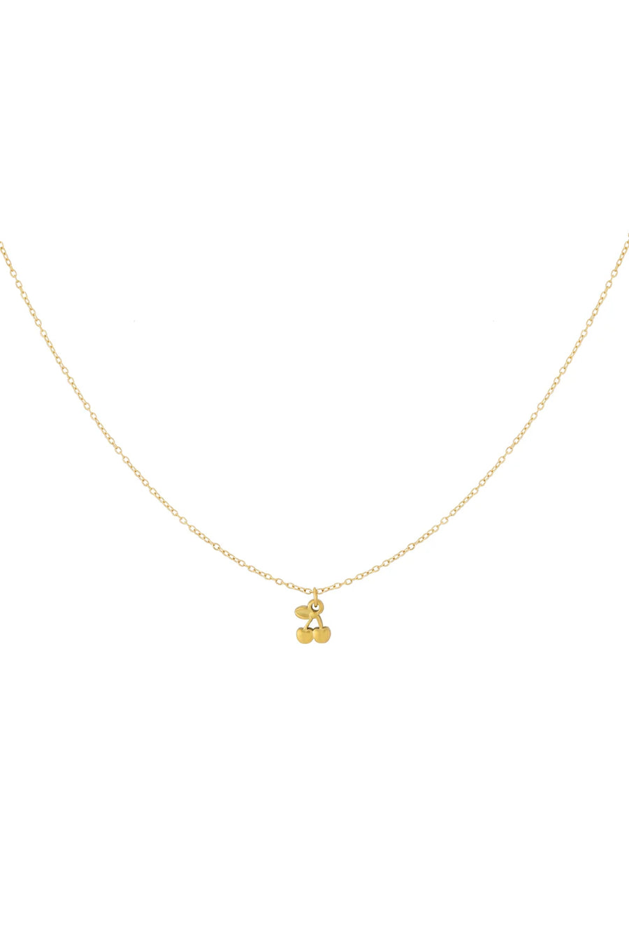 Ketting hanger kers goud stainless steel LoveSieraden