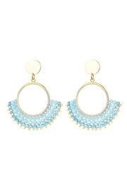 Oorbellen Ibiza style kristalkralen LoveSieraden