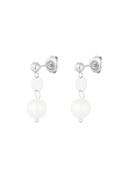 Minimalistische oorbellen met parel dames LoveSieraden
