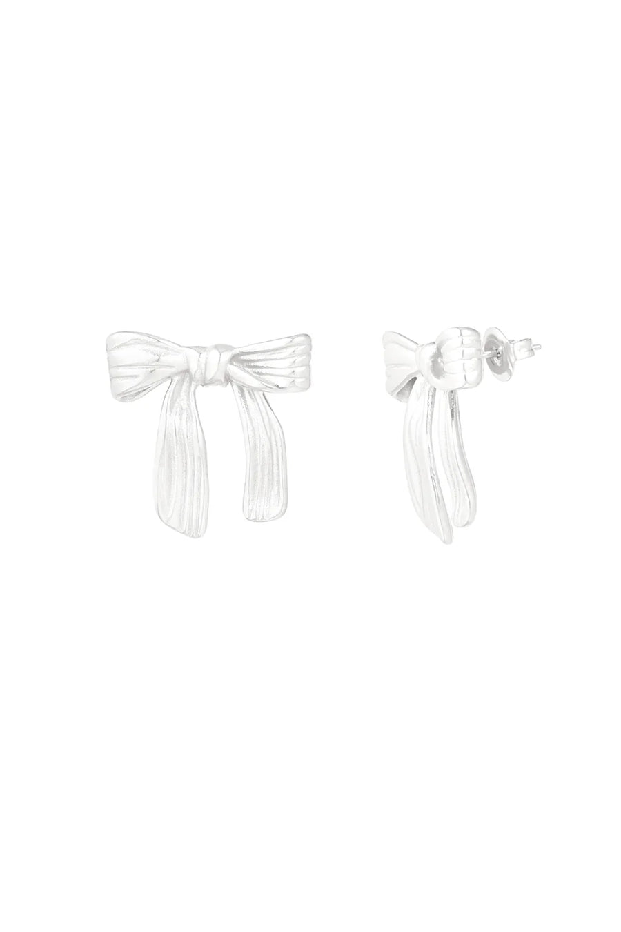 Strik oorbellen stainless steel LoveSieraden