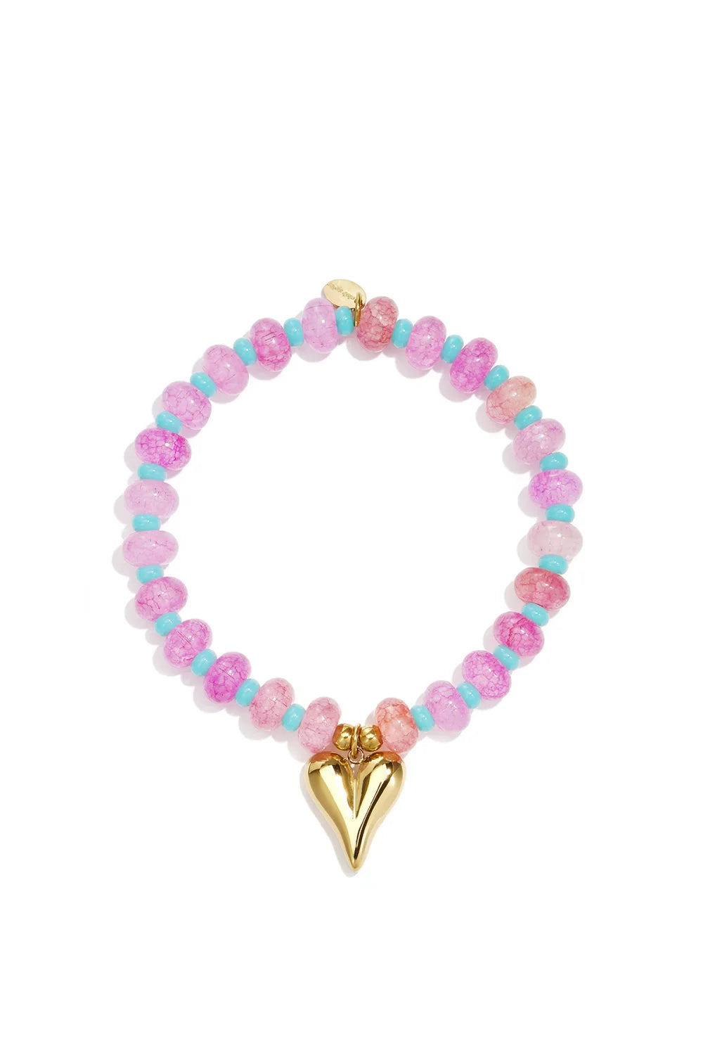 Kralen armband met hart of bloem bedel LoveSieraden