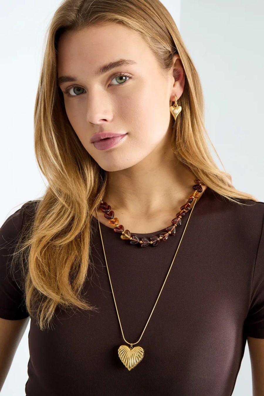 Statement hartjesketting gekleurd LoveSieraden