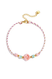 Enkelbandje vrolijk kleuren schelp LoveSieraden