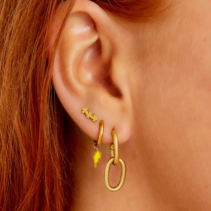 gouden oorbellen set