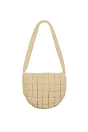 Beige puffy tas gewatteerd LoveSieraden