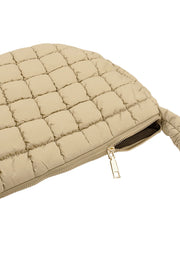 Beige puffy tas gewatteerd LoveSieraden