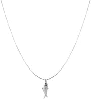 Lange ketting met hanger vis stainless steel LoveSieraden
