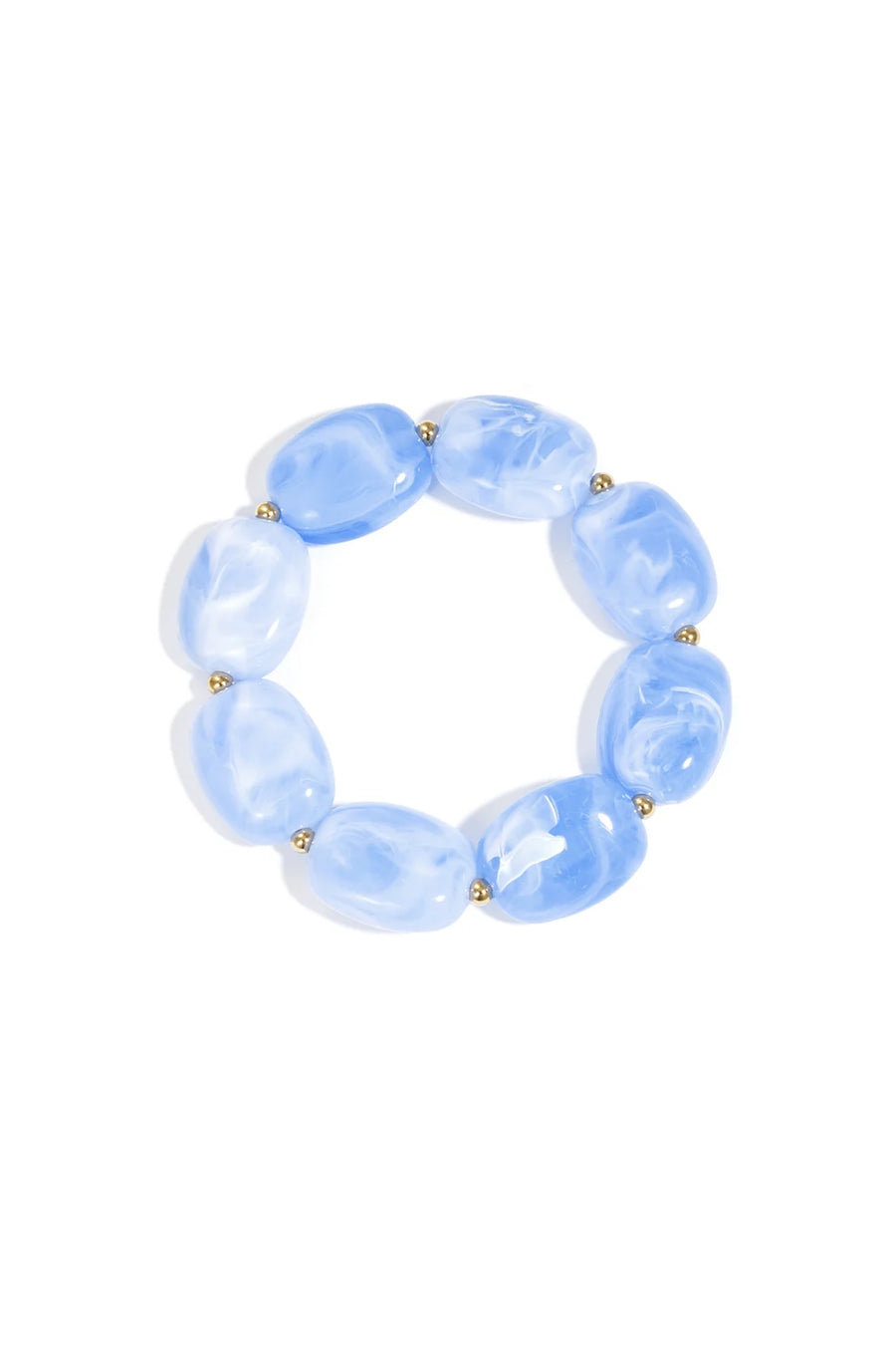 Rekbare statement armband met gekleurde kralen LoveSieraden