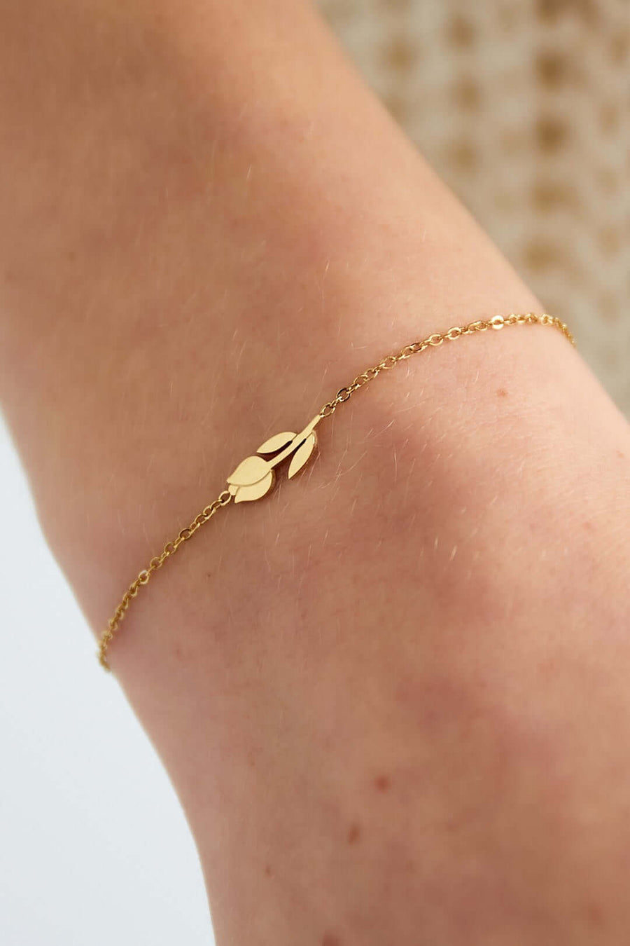 Armband met bedel tulp model
