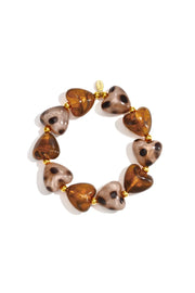 Armband met hartjes en luipaardprint LoveSieraden