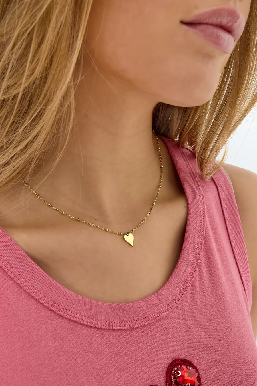 Hartjes ketting goud of zilver stainless steel LoveSieraden