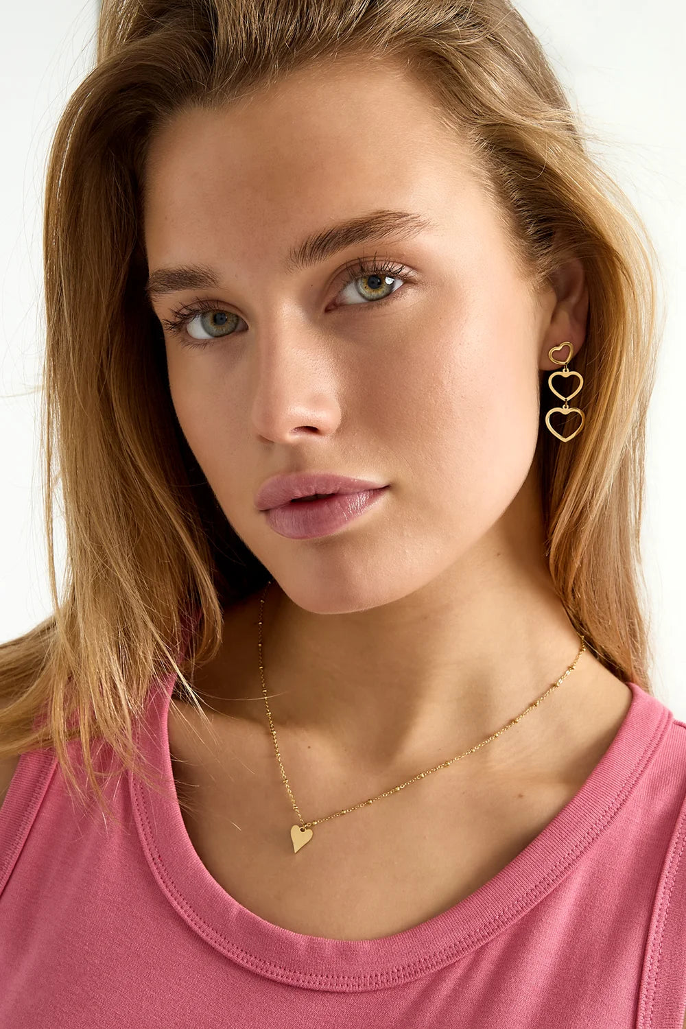 Hartjes ketting goud of zilver stainless steel LoveSieraden