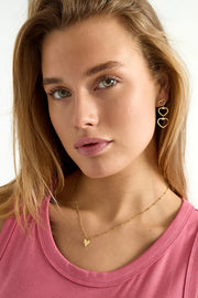 Hartjes ketting goud of zilver stainless steel LoveSieraden