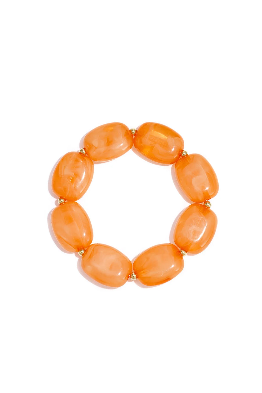 Rekbare statement armband met gekleurde kralen LoveSieraden