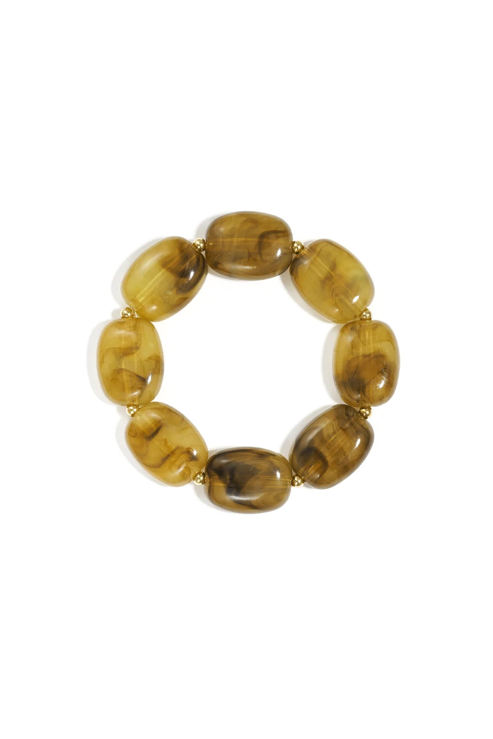 Rekbare statement armband met gekleurde kralen LoveSieraden