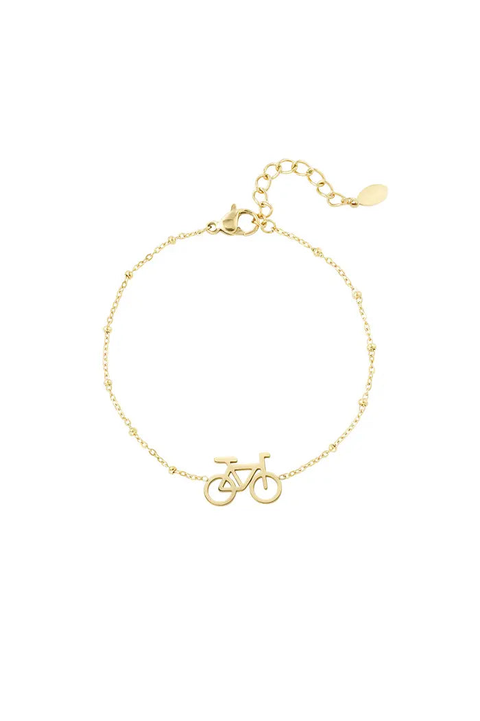 Armband fiets goud