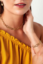 Armband grote ronde schakels model