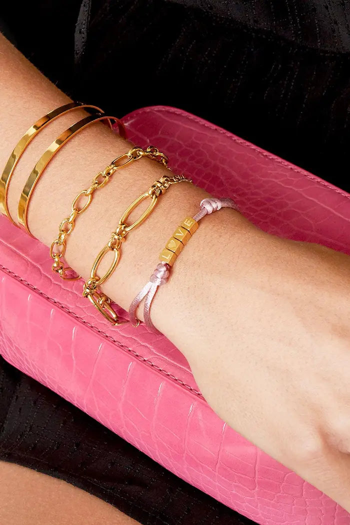 Armband met speelse schakels model