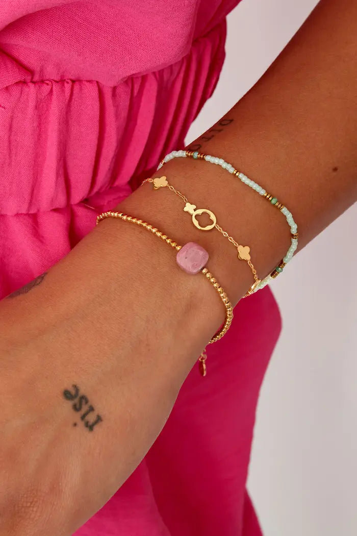 Armband met verschillende klavers model