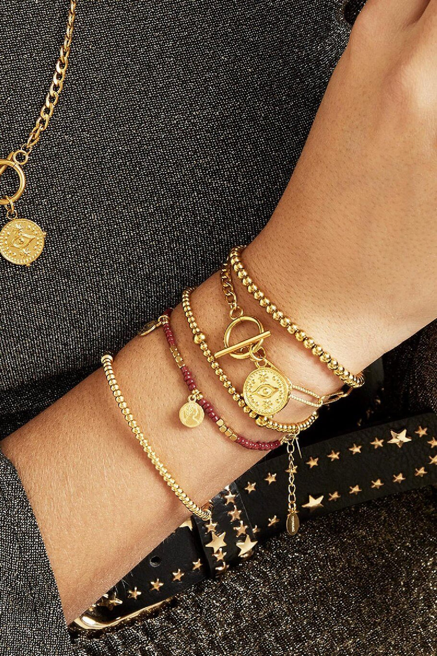 Armband schakels en hanger oog model