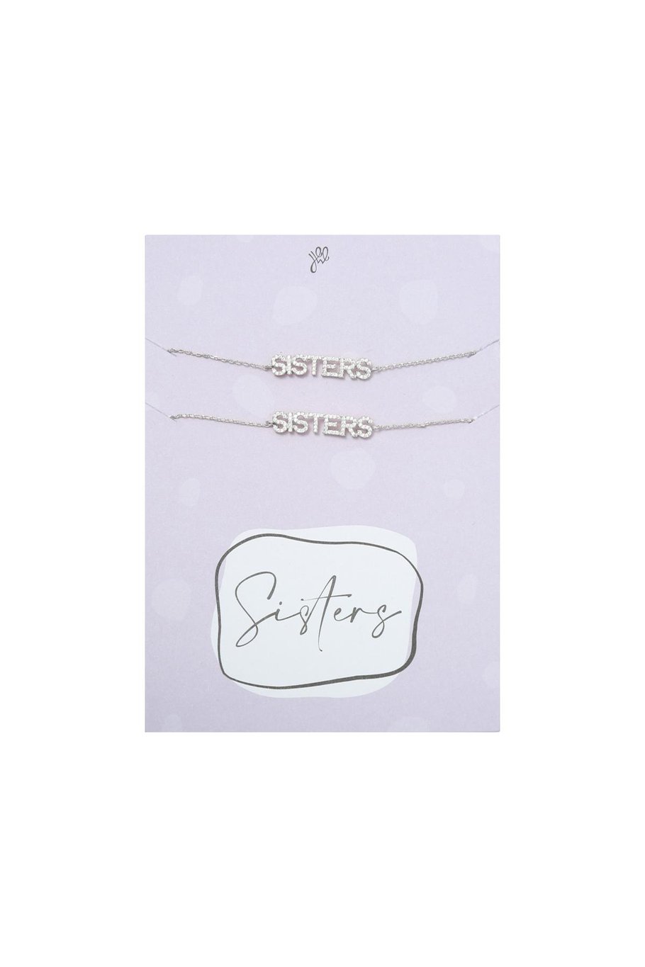 Armbanden set sisters zilverkleurig