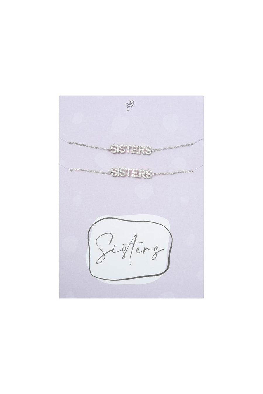 Armbanden set sisters zilverkleurig