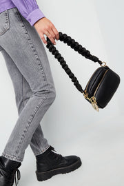 Bagstrap gevlochten paars model