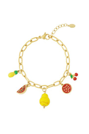Zomersetje armband en oorbellen fruit LoveSieraden