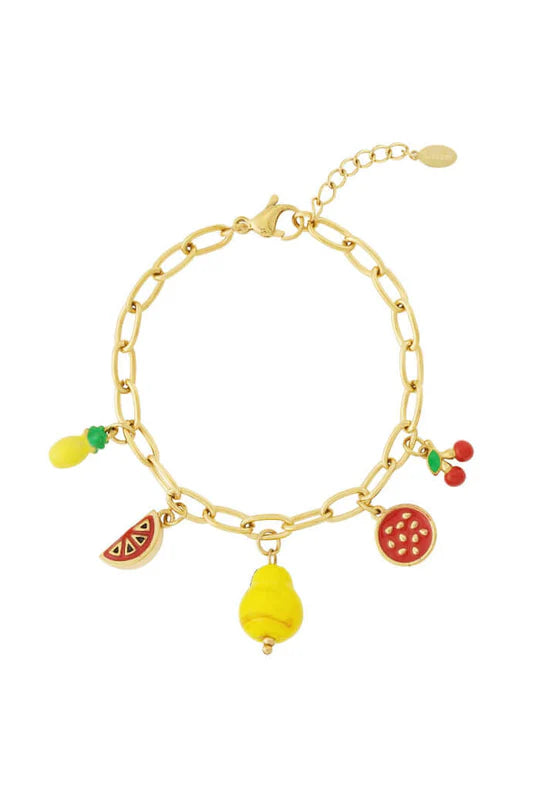 Zomersetje armband en oorbellen fruit LoveSieraden