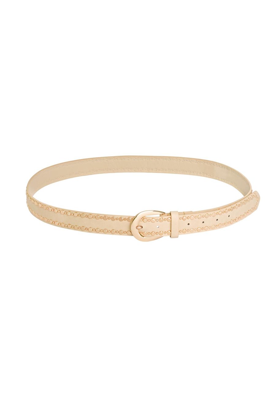 Beige riem met studs LoveSieraden