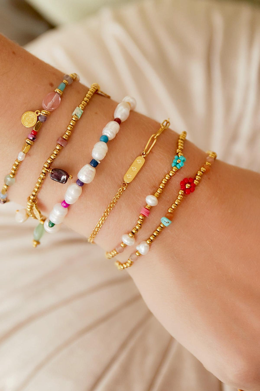 Armband ketting en sterretjes LoveSieraden