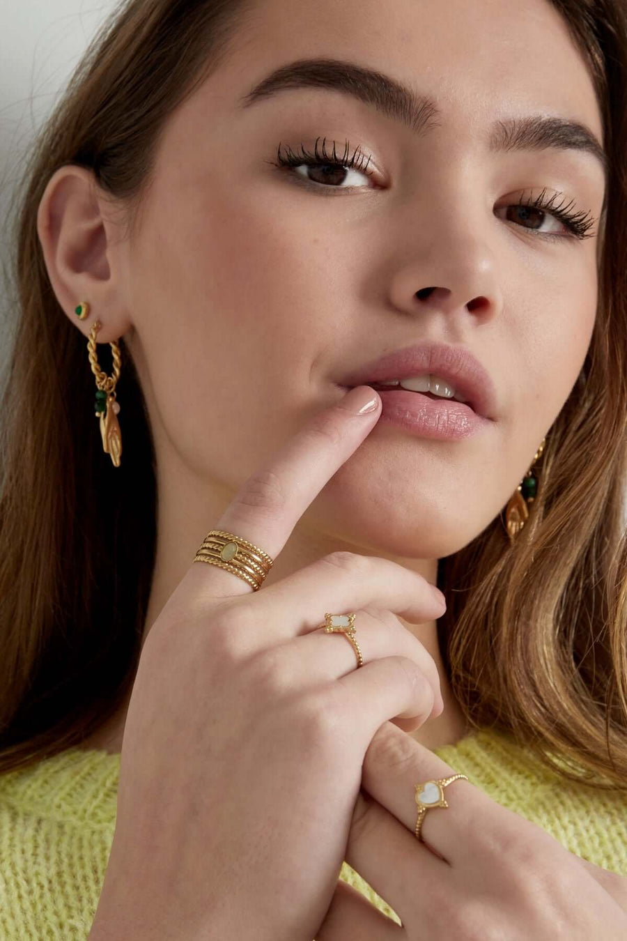 Statement ring dames rode steen LoveSieraden