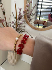 Armband kralen en parel LoveSieraden